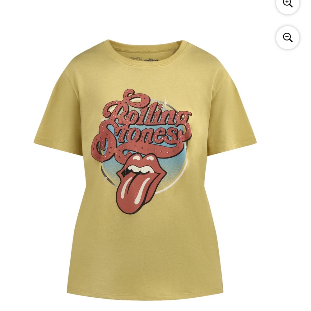 NWT Women’s Rolling Stones Rhinestone Embellished Graphic Tee T-Shirt
